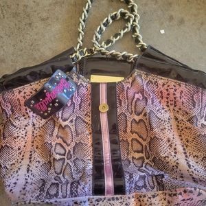 Betseyville Rainbow Snakeskin bag